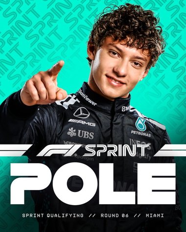 Formula 1: Kimi Antonelli, primul pole-position al carierei. El va pleca de pe prima poziţie a grilei de start la cursa sprint a Marelui Premiu de la Miami