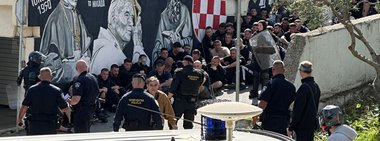 Croaţia: Poliţia a reţinut 140 de fani în urma unei încăierări între grupuri rivale de suporteri înaintea meciului Hajduk Split - Dinamo Zagreb