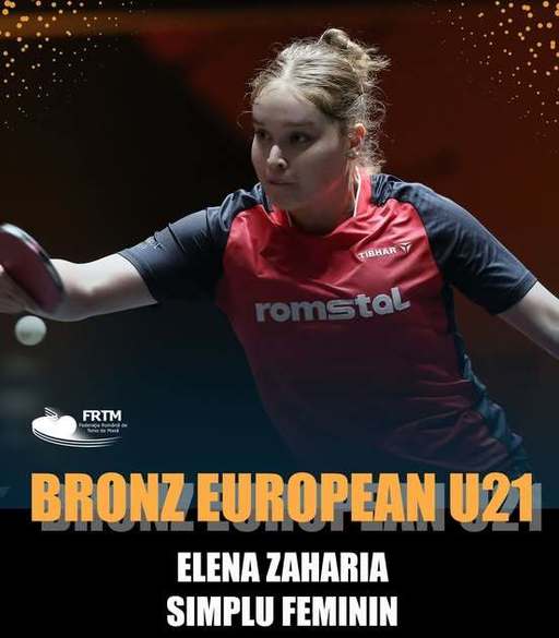 Tenis de masă: Elena Zaharia a obţinut bronzul la simplu feminin la CE U21. Ea este campioană europeană la dublu mixt