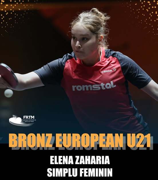 Tenis de masă: Elena Zaharia a obţinut bronzul la simplu feminin la CE U21. Ea este campioană europeană la dublu mixt