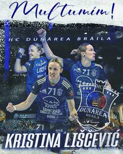 Handbal feminin: Kristina Liscevic îşi încheie cariera. Dunărea Brăila: “O legendă încheie un capitol”