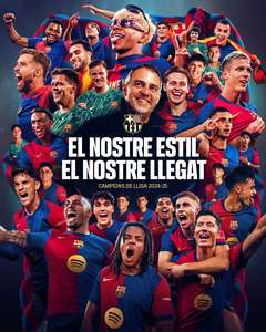 FC Barcelona este campioana Spaniei pentru a 28-a oară. Catalanii, care au reuşit eventul în acest sezon, au câştigat cu 2-0 derbiul cu Espanol