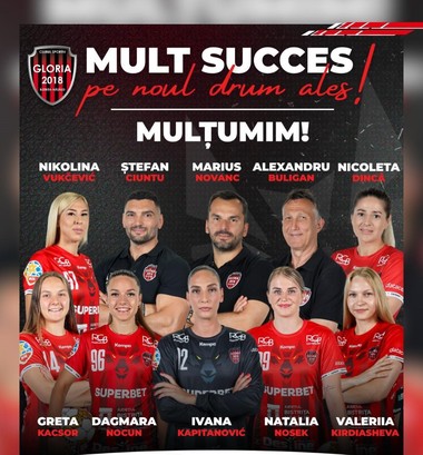 Handbal feminin: Gloria Bistriţa anunţă plecarea a şapte jucătoare şi a stafului tehnic