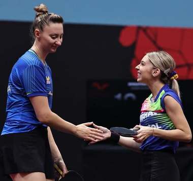 Tenis de masă: Bernadette Szocs şi Sofia Polcanova, debut cu victorie la dublu feminin, la CM de la Doha