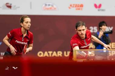 Tenis de masă: Elizabeta Samara şi Ovidiu Ionescu, în optimi la dublu mixt, la CM de la Doha