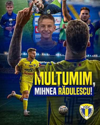 Superliga: Petrolul anunţă transferul lui Mihnea Rădulescu la Universitatea Craiova