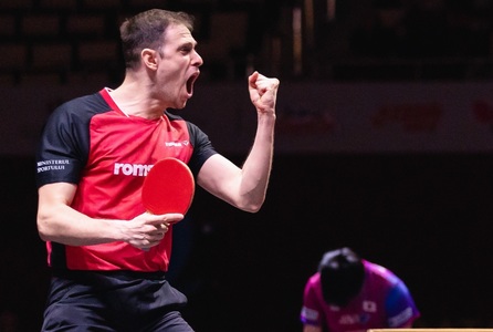 Tenis de masă: Ovidiu Ionescu, în sferturile de dublu la CM de la Doha