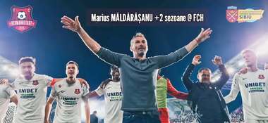 Superliga: Antrenorul Marius Măldărăşanu şi-a prelungit contractul cu FC Hermannstadt