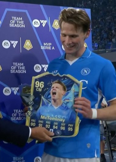 Mijlocaşul Scott McTominay (Napoli), desemnat cel mai bun jucător al sezonului în Serie A