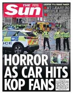 Presa britanică, după ce o maşină a intrat în mulţime la parada echipei Liverpool: „Cea mai neagră zi de la Hillsborough încoace”