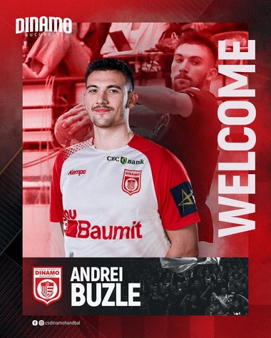 Handbal masculin: Întăriri din naţională pentru Dinamo Bucureşti; Andrei Buzle, noul transfer
