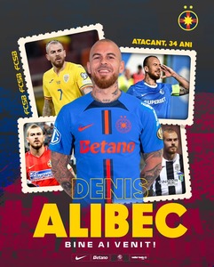 FCSB anunţă revenirea lui Denis Alibec
