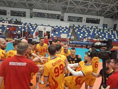 Volei masculin: România, victorie cu Slovacia în meci amical, la Mioveni