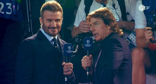 Finala Ligii Campionilor: Tom Cruise face furori la meciul dintre PSG şi Inter