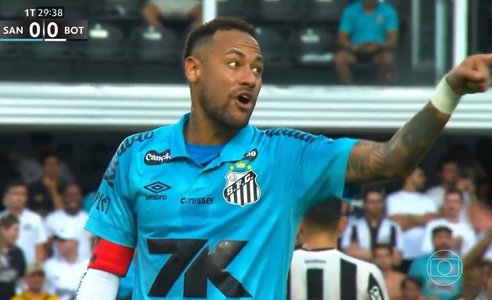 Brazilia: Neymar, eliminat pentru că a trimis cu mâna mingea în poarta adversarilor - VIDEO