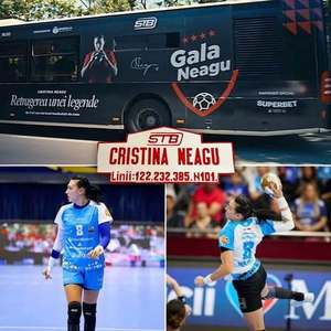 STB anunţă redenumirea staţiei Gârleni în „Cristina Neagu”, în semn de omagiu pentru una dintre cele mai bune handbaliste ale lumii
