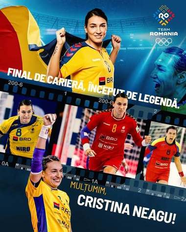 COSR: Ordinul ”Excelenţa Olimpică” pentru Cristina Neagu, pentru contribuţia sa la succesul sportului românesc
