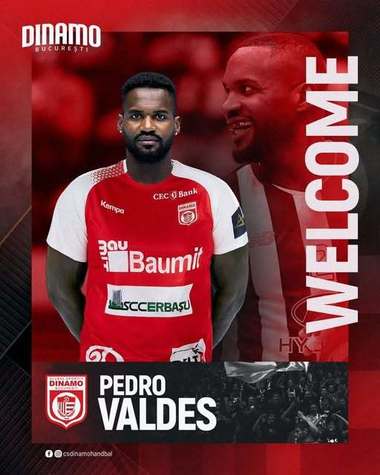 Handbal masculin: Interul stânga cubanez Pedro Valdes a semnat cu Dinamo