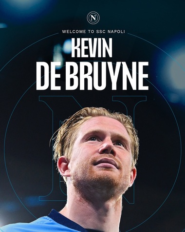 "Regele Kev este aici!" De Bruyne a semnat cu Napoli după despărţirea de Manchester City