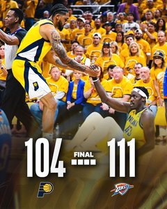 Finala NBA: Oklahoma City Thunder, victorie în meciul 4 cu Indiana Pacers
