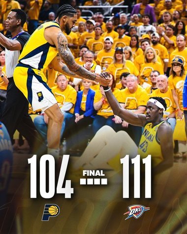 Finala NBA: Oklahoma City Thunder, victorie în meciul 4 cu Indiana Pacers