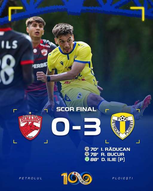 Dinamo, învinsă de Petrolul, scor 3-0, într-un meci amical