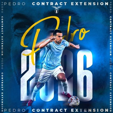 La aproape 38 de ani, Pedro şi-a prelungit contractul cu Lazio Roma
