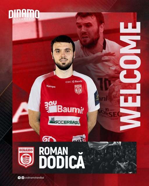 Handbal masculin: Roman Dodică este noul inter dreapta al echipei Dinamo Bucureşti