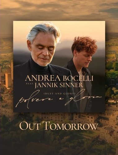 Jannik Sinner, colaborare cu celebrul tenor italian Andrea Bocelli - VIDEO