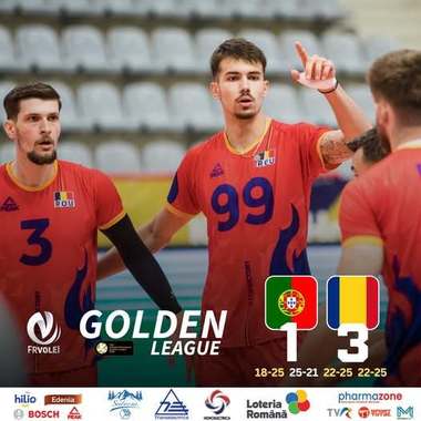 Volei masculin: România a obţinut al cincilea succes în Golden League