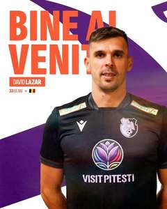 Superliga: Portarul David Lazar va juca la FC Argeş