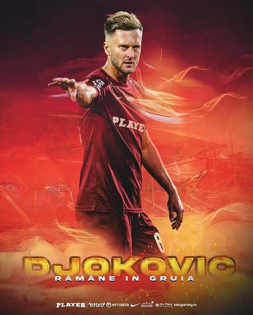 Superliga: Damjan Djokovic şi-a prelungit contractul cu CFR Cluj