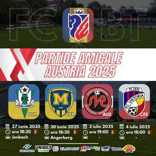 Superliga: Adversari redutabili pentru FC Botoşani în cantonamentul din Austria