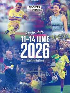 Sports Festival 2026 va avea loc în perioada 11-14 iunie. Meciul oficial de retragere al Simonei Halep, programat în 13 iunie