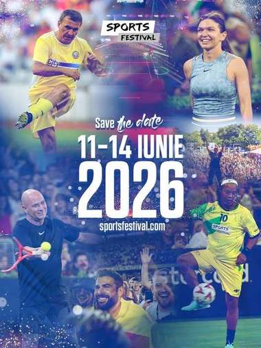 Sports Festival 2026 va avea loc în perioada 11-14 iunie. Meciul oficial de retragere al Simonei Halep, programat în 13 iunie