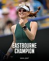 Tenis: Maya Joint a salvat patru mingi de meci şi a învins-o pe Eala în finala de la Eastbourne