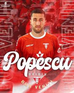 Mijlocaşul Ovidiu Popescu, transferat de U. Cluj la UTA Arad