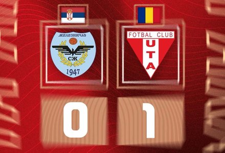Amical: UTA Arad câştigă ultimul meci de pregătire, 1-0 cu Zeleznicar Pancevo