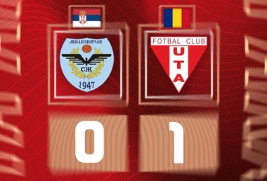 Amical: UTA Arad câştigă ultimul meci de pregătire, 1-0 cu Zeleznicar Pancevo