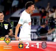UPDATE - FCSB este supercampioana României. Echipa lui Elias Charalambous a câştigat Supercupa, după 2-1 cu CFR Cluj / Campionii au primit trofeul - VIDEO / Reacţii după meci