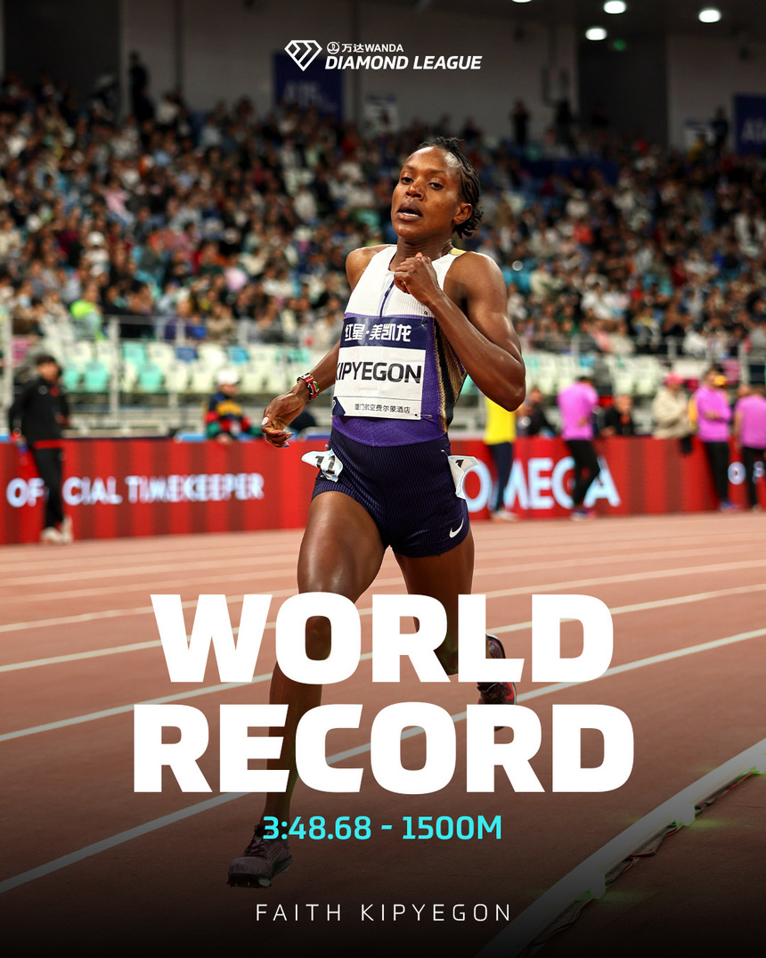 Recorduri mondiale stabilite de atlete din Kenya la 1.500 m şi 5.000 m