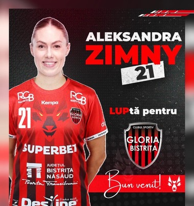 Handbal feminin: Interul Aleksandra Zimny, noul transfer al echipei Gloria Bistriţa