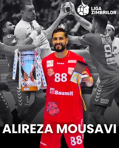 Handbal masculin: Universitatea Cluj, nou-promovată în Liga Naţională, anunţă transferul iranianului Alireza Mousavi