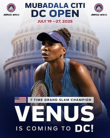 Tenis: La 45 de ani Venus Williams revine pe teren, la turneul de la Washington