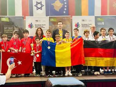 Şah: Echipa României, campioană europeană la categoria sub 12 ani