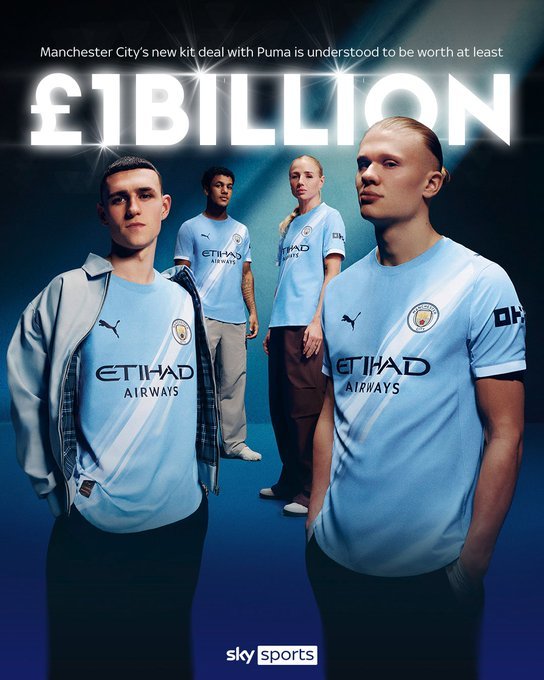 Manchester City şi-a prelungit contractul cu Puma. La ce sumă se ridică valoarea acordului