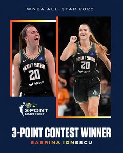 Baschet: Sabrina Ionescu, vedeta New York Liberty, a câştigat concursul de aruncări de 3 puncte în WNBA All-Star Weekend
