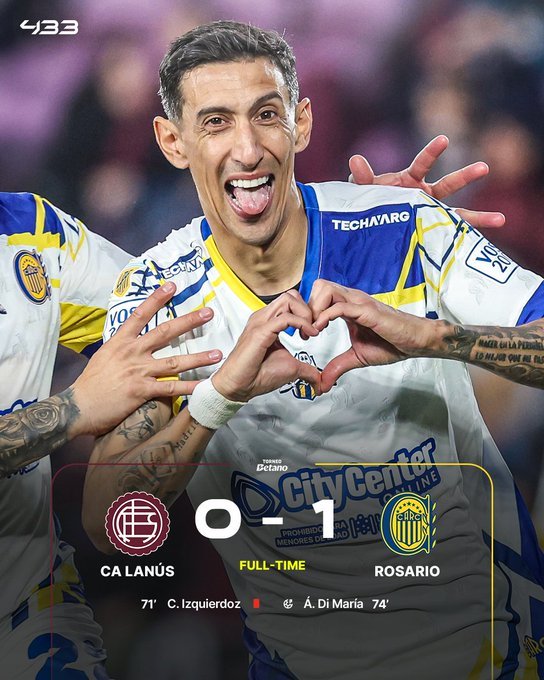 La 37 de ani, Angel Di Maria a marcat din nou pentru Rosario Central - VIDEO