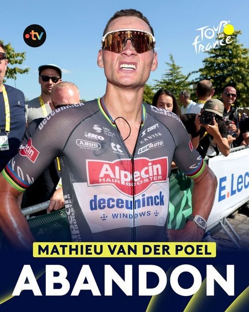 Ciclism: Bolnav de pneumonie, olandezul Mathieu Van der Poel s-a retras de la Turul Franţei