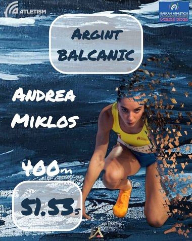 Atletism: Andrea Mikloş s-a calificat la Campionatele Mondiale, în proba de 400 metri